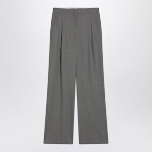 LOULOU STUDIO Women's Wide-Leg Pleated Wool Pants Women GREY